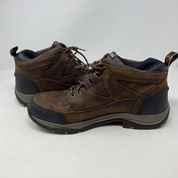 Ariat Terrain H2O Shoes Mens Size 11.5 Brown Leather Waterproof Hiking 10002183 - Picture 10 of 13